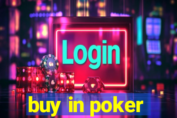 buy in poker