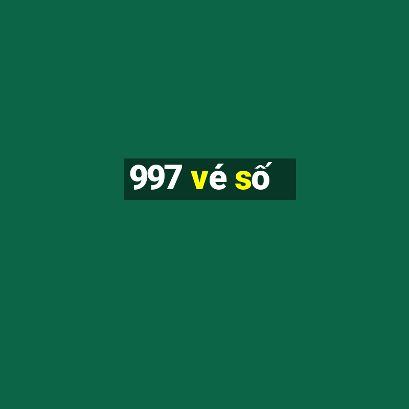 997 vé số