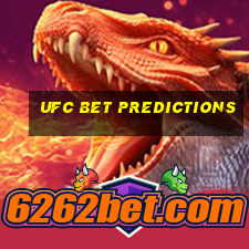 ufc bet predictions