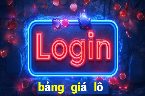 bảng giá lô đề miền bắc