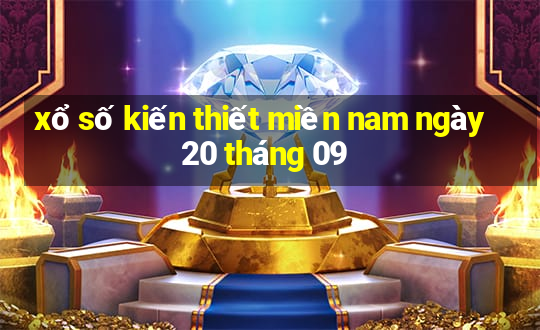 xổ số kiến thiết miền nam ngày 20 tháng 09