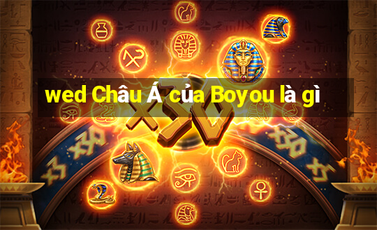 wed Châu Á của Boyou là gì