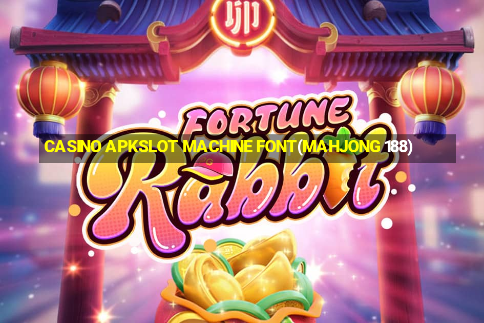 CASINO APKSLOT MACHINE FONT(MAHJONG 188)