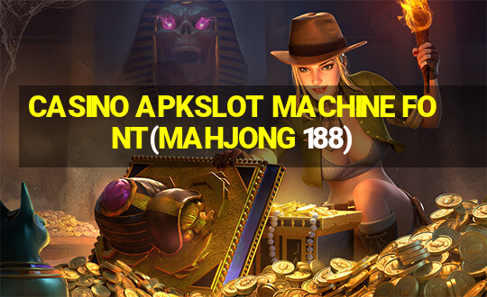 CASINO APKSLOT MACHINE FONT(MAHJONG 188)