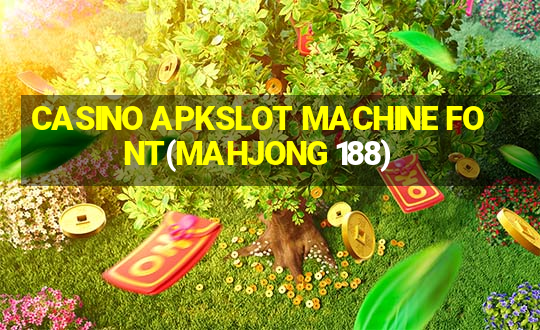 CASINO APKSLOT MACHINE FONT(MAHJONG 188)