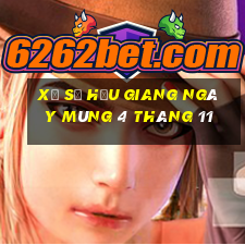 xổ số hậu giang ngày mùng 4 tháng 11