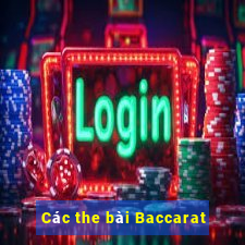 Các the bài Baccarat