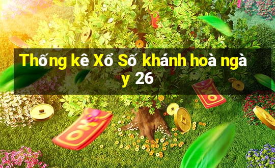 Thống kê Xổ Số khánh hoà ngày 26