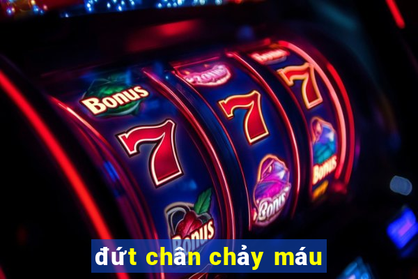 đứt chân chảy máu