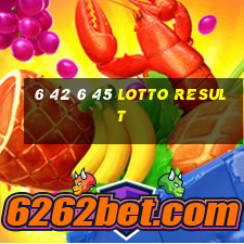 6 42 6 45 lotto result