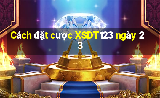 Cách đặt cược XSDT123 ngày 23