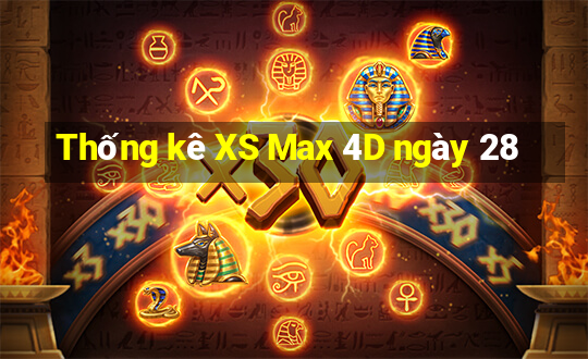 Thống kê XS Max 4D ngày 28