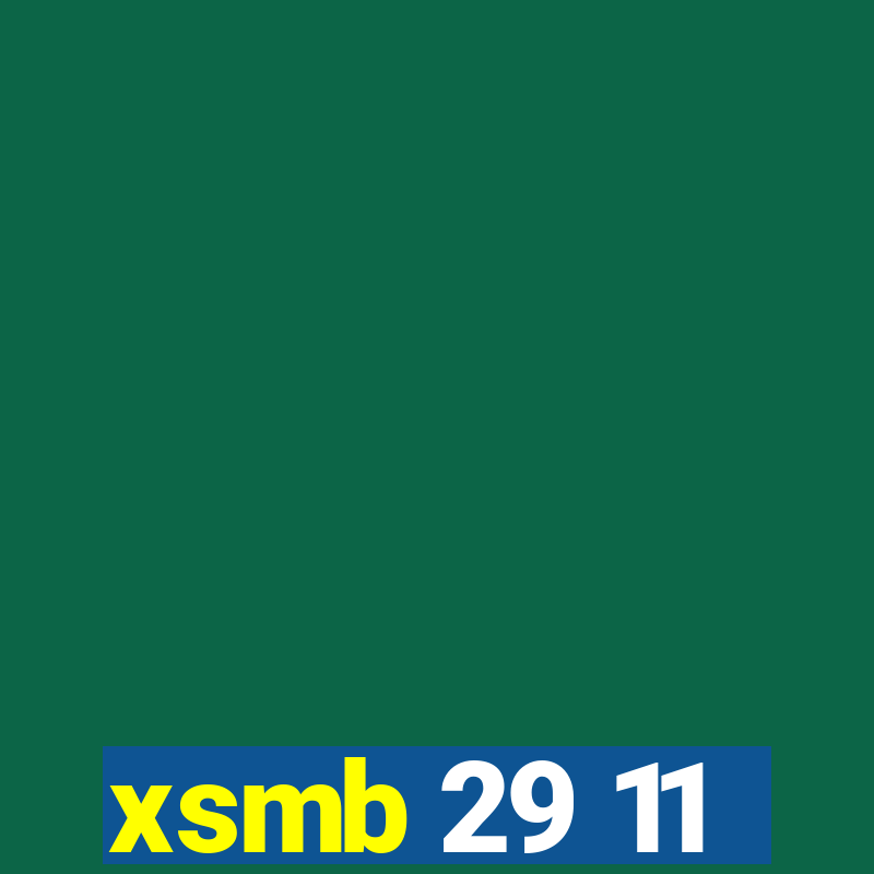 xsmb 29 11