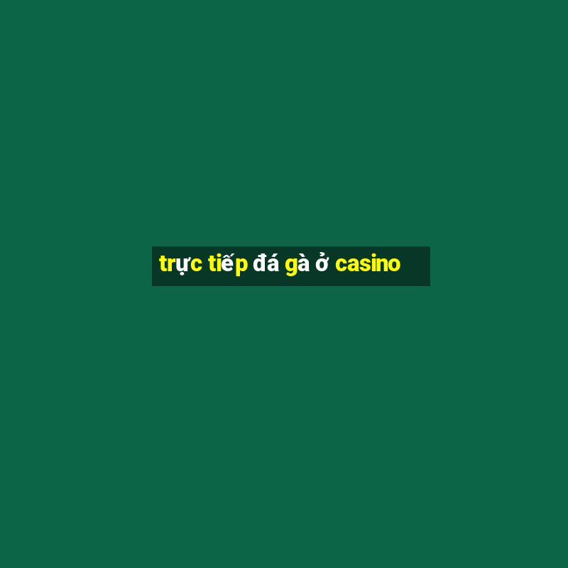 trực tiếp đá gà ở casino