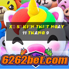 xổ số kiến thiết ngày 11 tháng 9