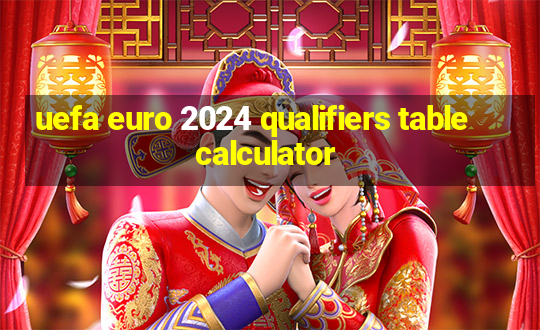 uefa euro 2024 qualifiers table calculator