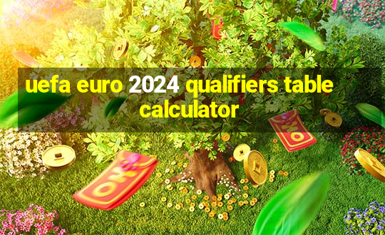 uefa euro 2024 qualifiers table calculator