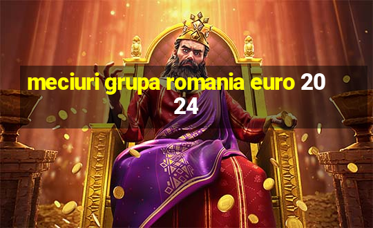 meciuri grupa romania euro 2024