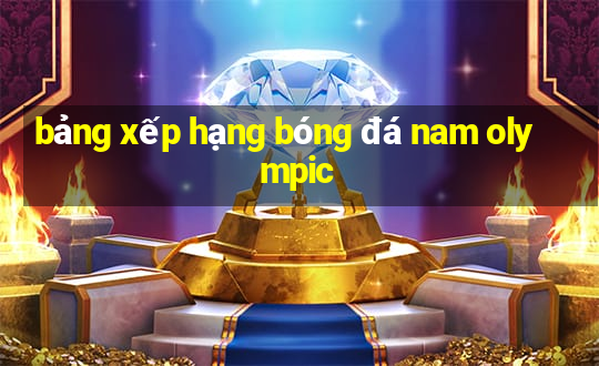 bảng xếp hạng bóng đá nam olympic