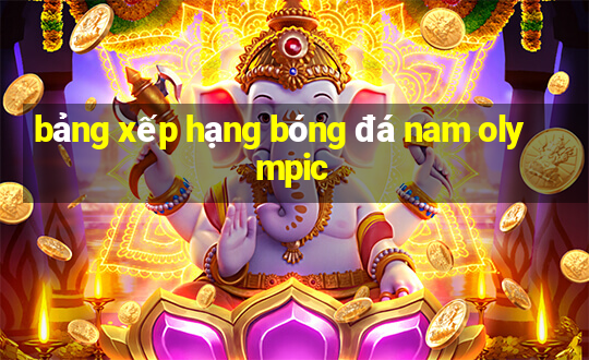 bảng xếp hạng bóng đá nam olympic