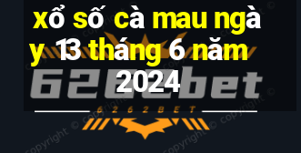 xổ số cà mau ngày 13 tháng 6 năm 2024