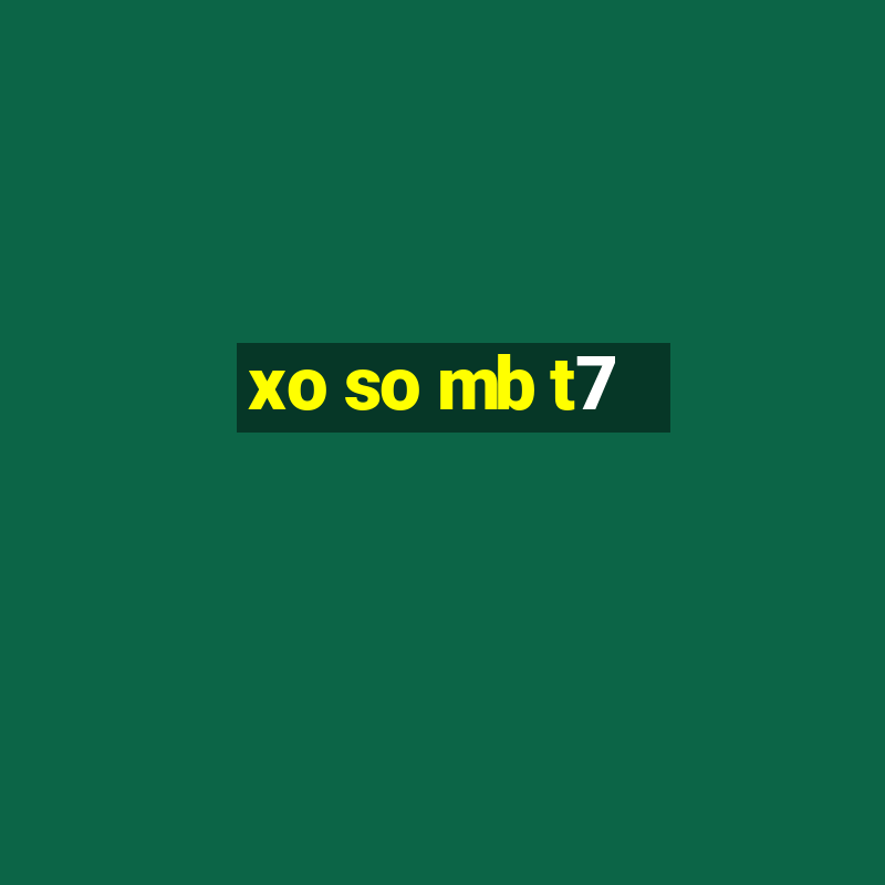 xo so mb t7