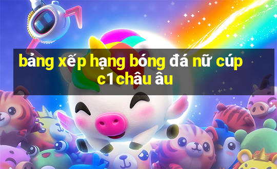 bảng xếp hạng bóng đá nữ cúp c1 châu âu