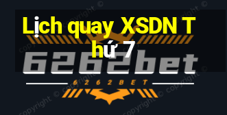 Lịch quay XSDN Thứ 7