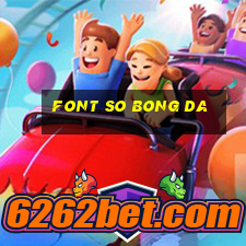 font so bong da