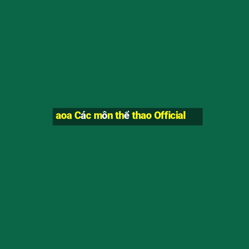 aoa Các môn thể thao Official