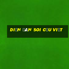 diễn đàn soi cầu việt