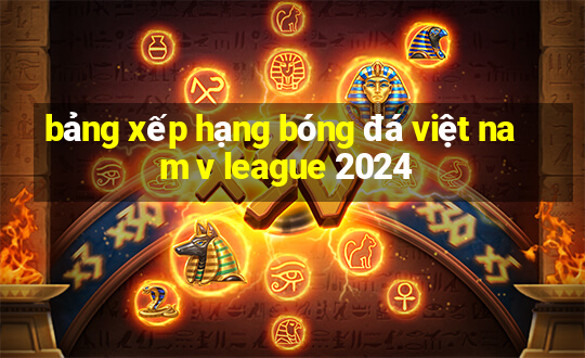 bảng xếp hạng bóng đá việt nam v league 2024