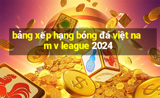 bảng xếp hạng bóng đá việt nam v league 2024