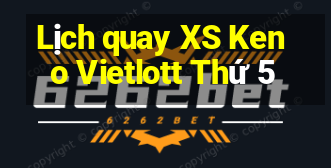 Lịch quay XS Keno Vietlott Thứ 5