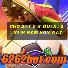 cho biết kết quả xổ số miền nam hôm nay