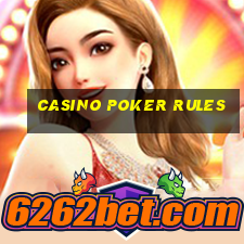 casino poker rules