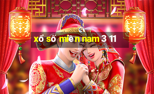 xổ số miền nam 3 11