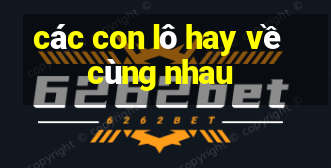 các con lô hay về cùng nhau