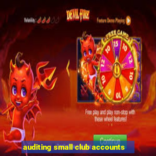 auditing small club accounts