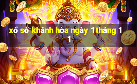 xổ số khánh hòa ngày 1 tháng 11