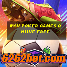 msn poker games online free