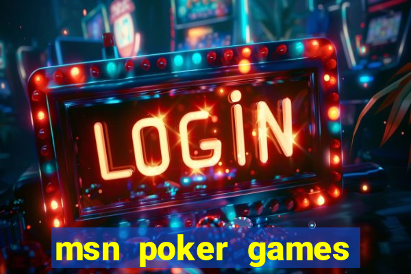 msn poker games online free