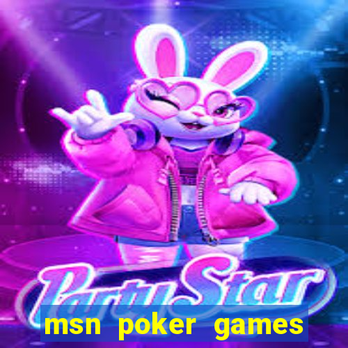 msn poker games online free