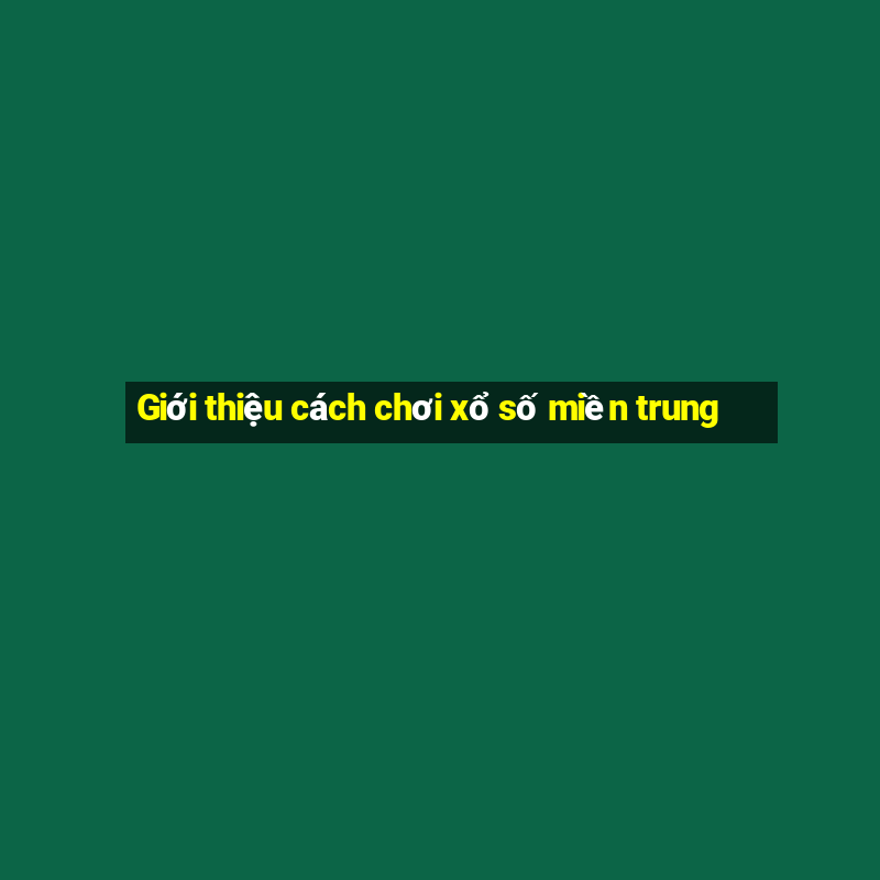 Giới thiệu cách chơi xổ số miền trung