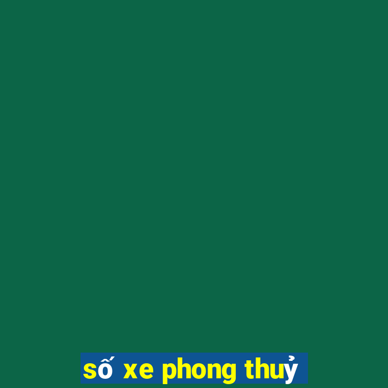 số xe phong thuỷ