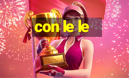 con le le