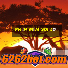 phần mềm soi lô