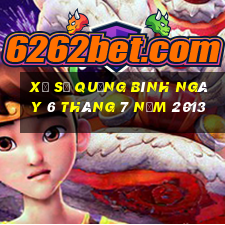 xổ số quảng bình ngày 6 tháng 7 năm 2013