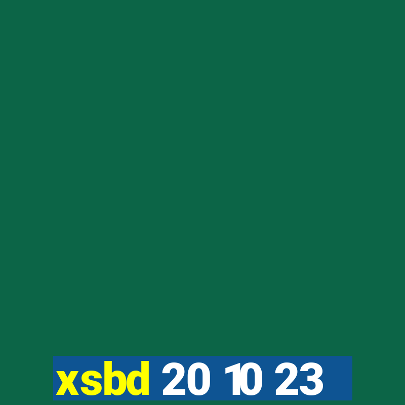 xsbd 20 10 23