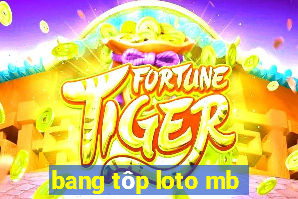 bang tôp loto mb